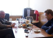 Навальный в "Новой газете" Навальный в "Новой газете"
